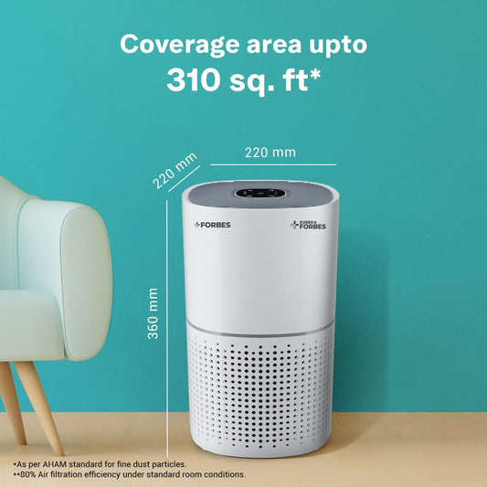 Eureka Forbes Air Purifier 230 | True HEPA H13 Filter | 360° Air Intake | Removes 99.97 % PM2.5, Dust &amp; Allergens | Covers 310 Sq Ft | Suraj Electronics