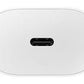 Samsung 25W C TO C Super Fast Charging Travel Adapter for Cellular Phones - White