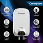 Crompton Rapid Jet 5-L Instant Water Heater with Advanced 4 level Safety (White)