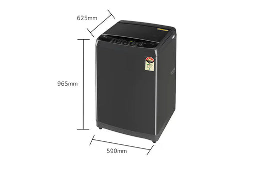 LG T12SJMB1Z 12 Kg Smart Inverter Fully-Automatic Top Load Washing Machine (Middle Black, TurboDrum, Punch+3, Soft Closing Lid, Smart Diagnosis)
