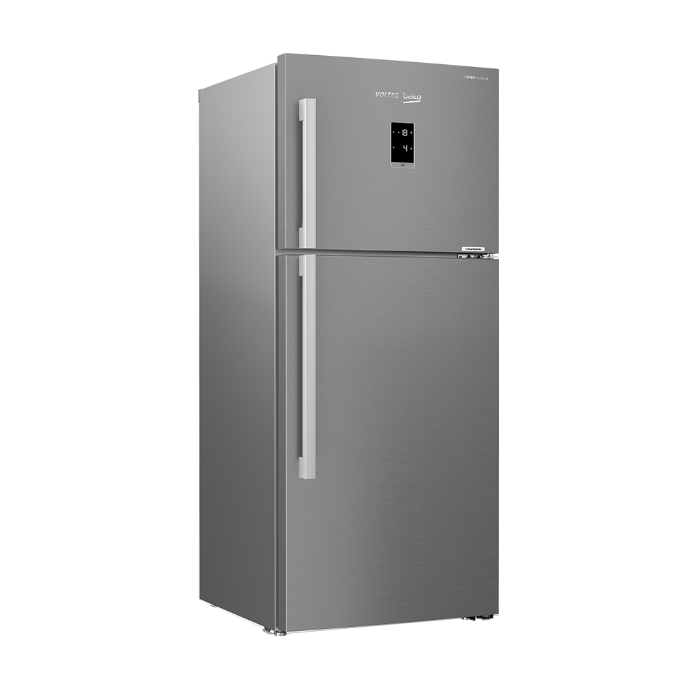 Voltas Beko RFF533IF 510L 2 Star Frost Free Double Door Refrigerator | StoreFresh+™, NeoFrost™, ProSmart™ Inverter, Active Fresh Blue Light, IonGuard – Inox Look | Suraj Electronics