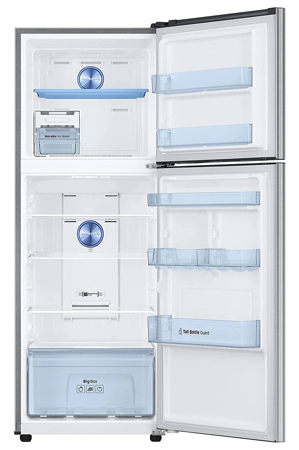 Samsung RT34C4522S8/HL 301L 2 Star Inverter Frost-Free Convertible 5 In 1 Double Door Refrigerator (Elegant Inox )