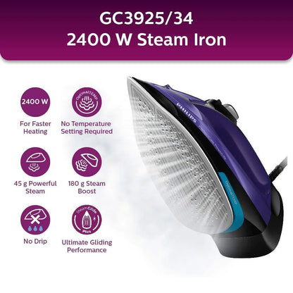 Philips Steam Iron GC3925/34 2400 Watts