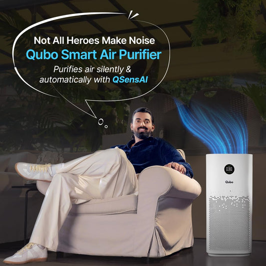 Qubo Smart Air Purifier Q1000 | 4-Layer Filtration | HEPA H13 | QSensAI Smart Mode | App &amp; Voice Control | 1000 Sq. Ft. Coverage | Suraj Electronics