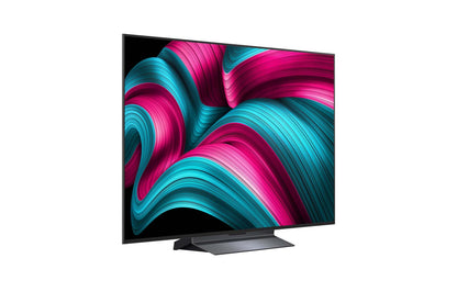 LG OLED48C56LA 48 Inch 4K OLED evo Smart TV 121 cm (2025 Model) with α9 AI Processor Gen8, Dolby Vision, Dolby Atmos, webOS 25, VRR 144Hz