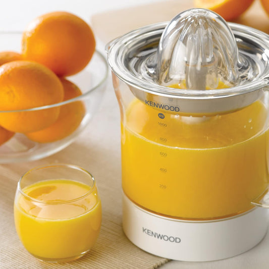 Kenwood JE290A Electric Citrus Juicer 1L | 40W Stainless Steel Filter | 2-Way Rotation | Dishwasher Safe | Suraj Electronics Delhi NCR