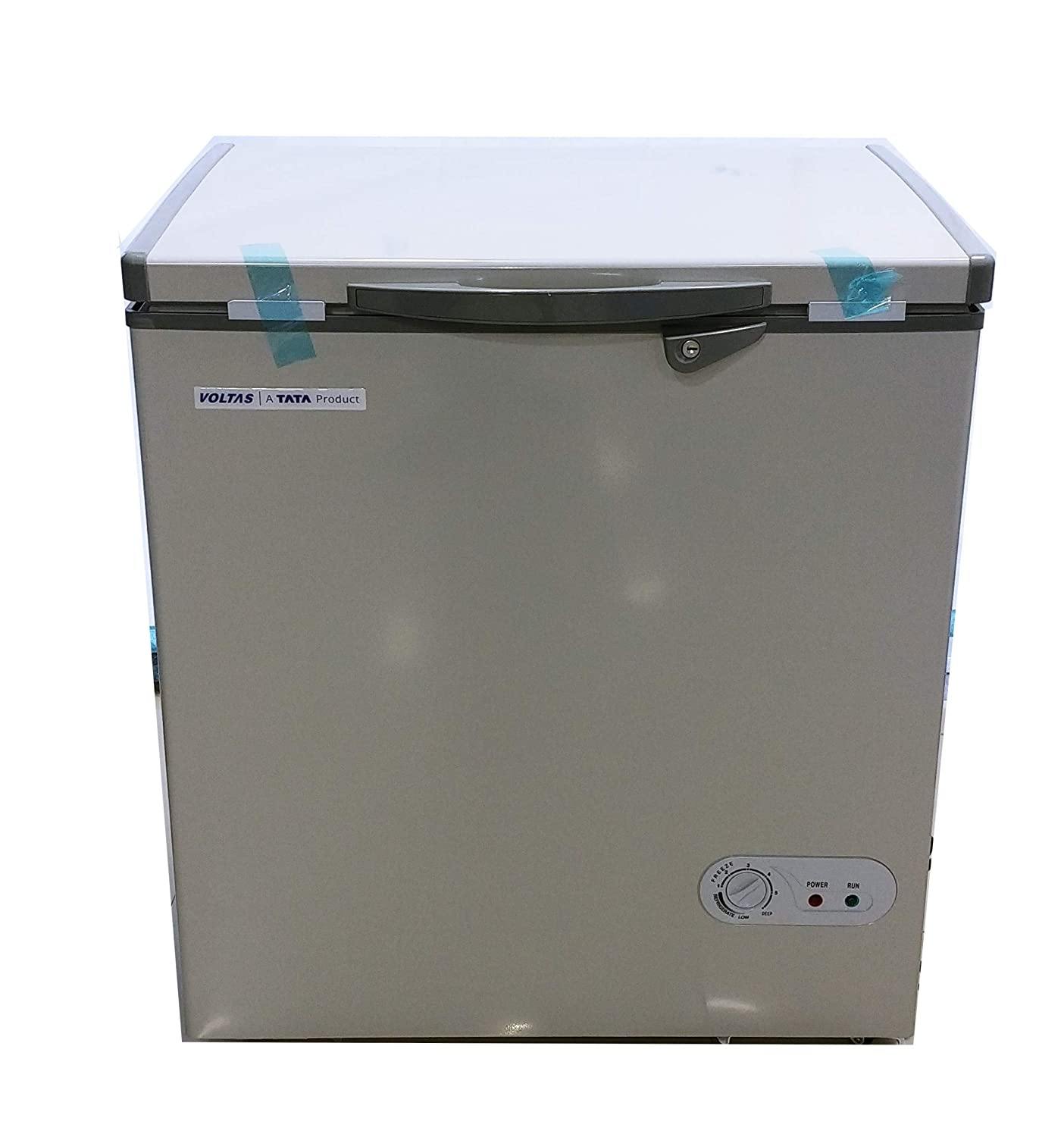 Voltas 150 SD HT Grey Single Door Deep Freezer, CF HT 150 SD A Convertible Grey