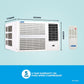 Blue Star WFE324E 2 Ton 3 Star Window AC | Turbo Cool | 100% Copper Condenser | R32 Refrigerant | Fixed Speed – Buy Online at Suraj Electronics