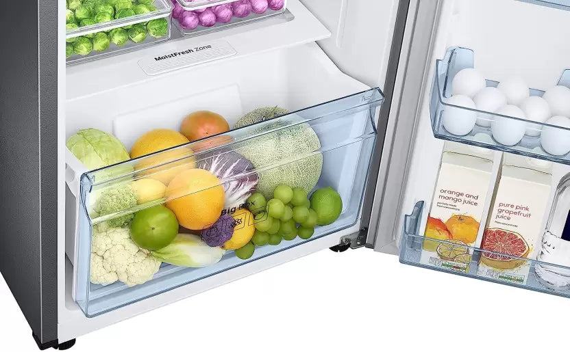 SAMSUNG RT28C3021GS/NL 236 L Frost Free Double Door 1 Star Refrigerator  (GRAY SILVER )