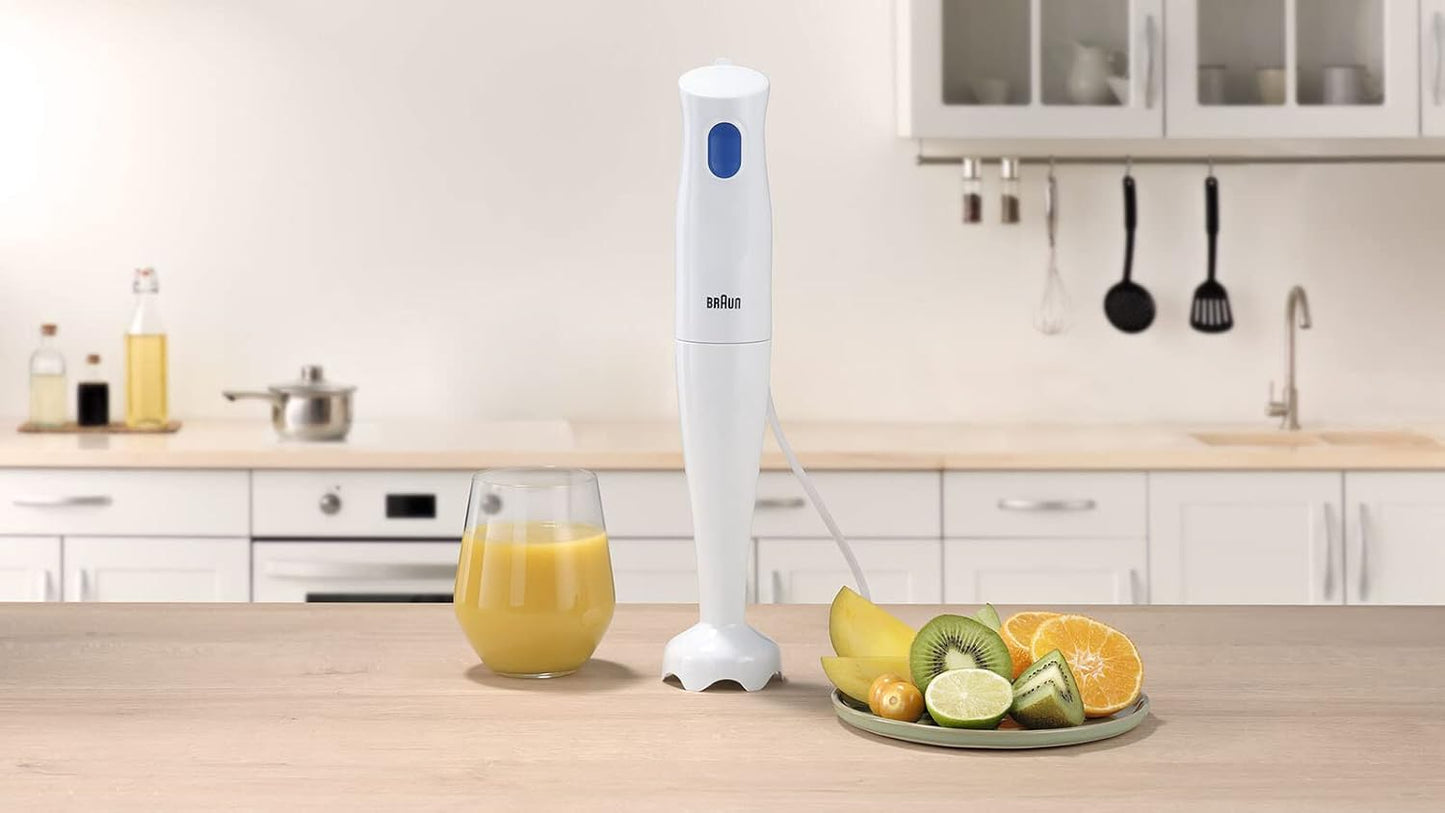 Braun MQ10.000PWH MultiQuick 1 Hand Blender | 450W Motor | Stainless Steel Blades | BPA-Free | Suraj Electronics Delhi NCR