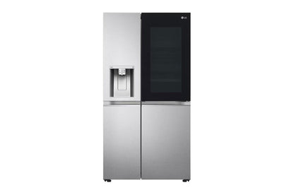 LG GL-X257ABS3 630L Side-by-Side Refrigerator, InstaView, Noble Steel, 3 Star