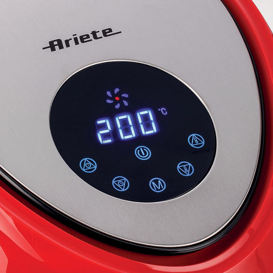 Ariete 4618 Airy Fryer XXL 5.5 L | 1800W | Healthy Frying with Minimal Oil | Cooks Up to 2.5 kg | Odor-Free Cooking | Red | 2-Year Warranty