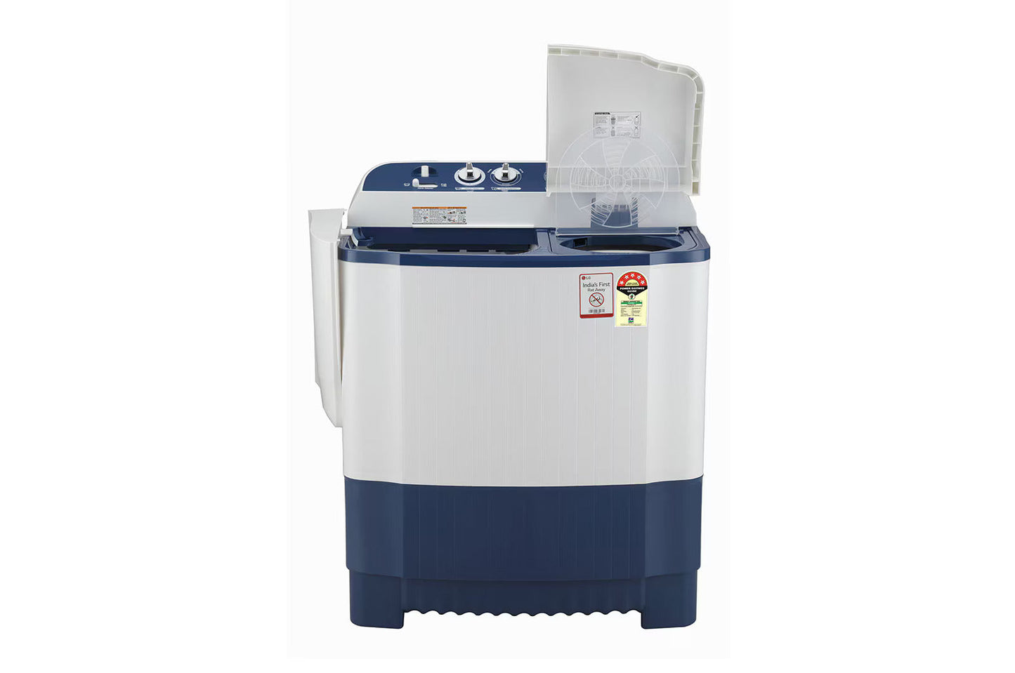 LG P7510RBAZ 7.5 Kg 5 Star Semi-Automatic Top Load Washing Machine – Dark Blue | Roller Jet Pulsator | Collar Scrubber | Rat Away Technology