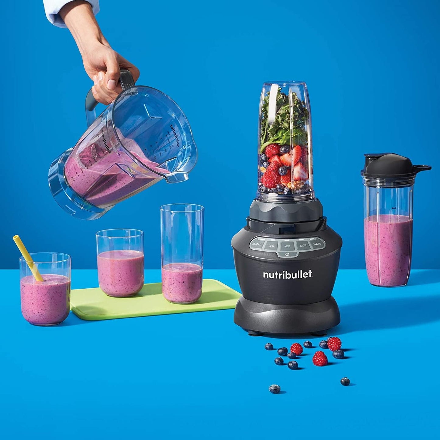 Nutribullet NBC-1209DG 1200W Combo Blender | Mixer | Grinder | Smoothie Maker | 3 Jars | Suraj Electronics Delhi NCR