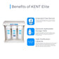 KENT Elite Plus Under the Counter RO+UF+UV+TDS Water Purifier with 40 LPH Capacity & Optional 50L Storage Tank (White)