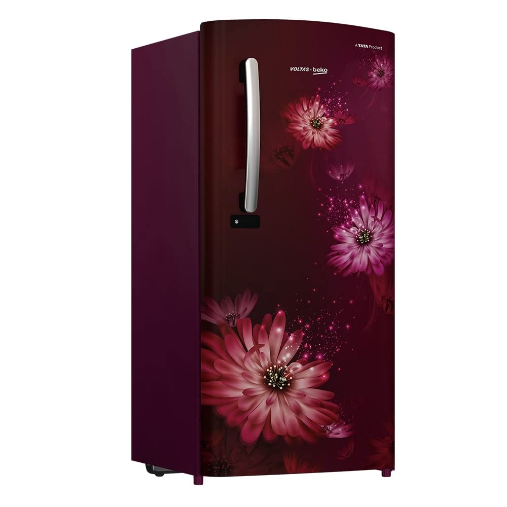Voltas Beko RDC220C/S0DWE 185 L 3 star Direct Cool Refrigerator,  Dahlia Wine
