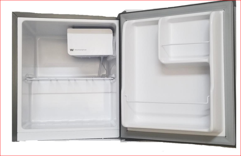 White Westinghouse WRC44W 44 L Mini Refrigerator | CFC Free | Manual Defrost | Separate Freezer | Reversible Door | Adjustable Temperature | Silver Grey