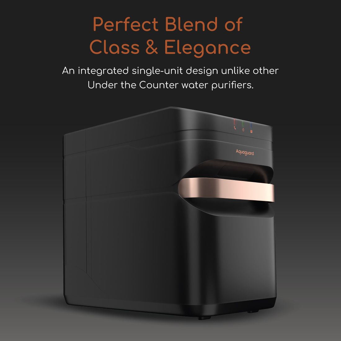 Aquaguard Aspire Designo UTC RO+UV Copper Water Purifier | 6.6L Storage | Water Saver RO | Built-in Pump | Copper+Zinc | Suraj Electronics Delhi NCR