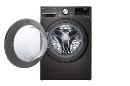 LG FHD1508STB Front Load Washer-Dryer with AI Direct Drive, Turbowash, Steam and ThinQ (15/8 kg, Black VCM)