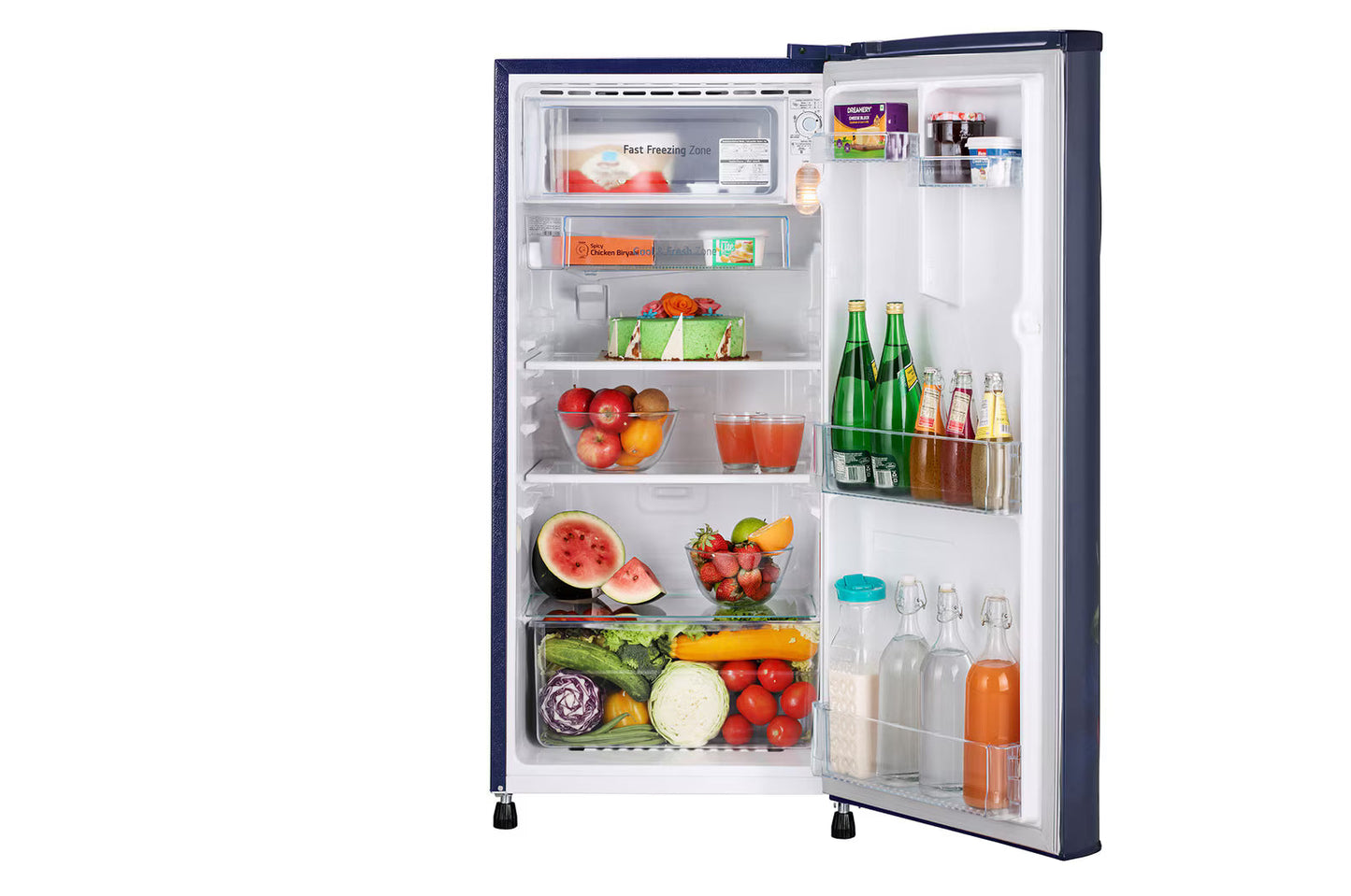 LG- GL-B199OBKD 185 L 3 Star Direct-Cool Single Door Refrigerator |Stabilizer Free Operation | Toughened Glass Shelve