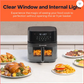 Nutricook NC-AF357VIN Air Fryer 3 VISION | 5.7L Digital Air Fryer with Clear Window, SmartTemp Technology | Suraj Electronics Delhi NCR