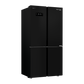 Voltas Beko RSB64GF 626 L 4 Door Side-by-Side Refrigerator | Black Glass Finish | Convertible Zones | NeoFrost Dual Cooling | ProSmart Inverter Compressor
