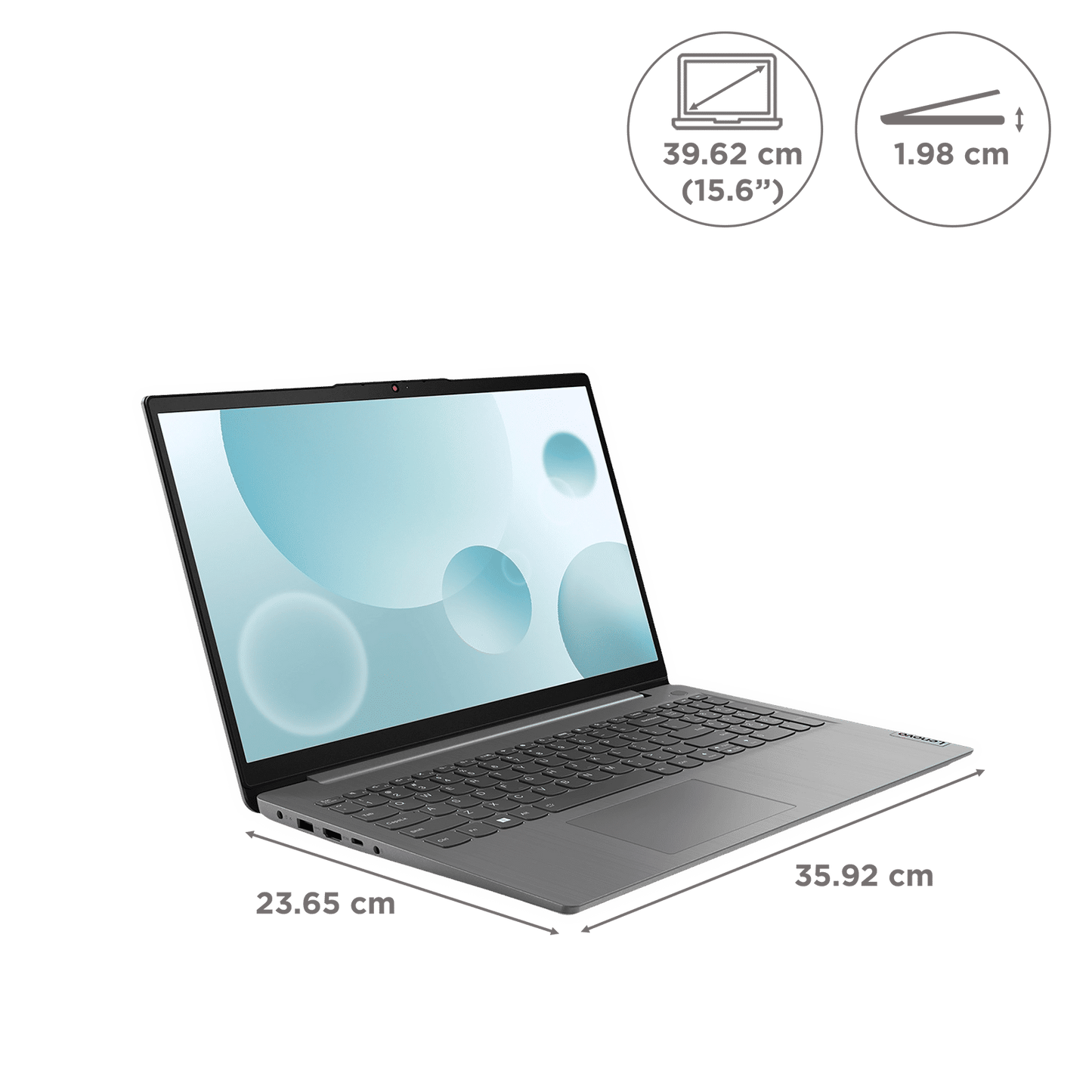 Lenovo IdeaPad 3 15IAU7 Intel Core i3 12th Gen Laptop (8GB, 512GB SSD, Windows 11 Home, 15.6 inch Full HD, MS Office 2021, Arctic Grey, 1.63 KG)