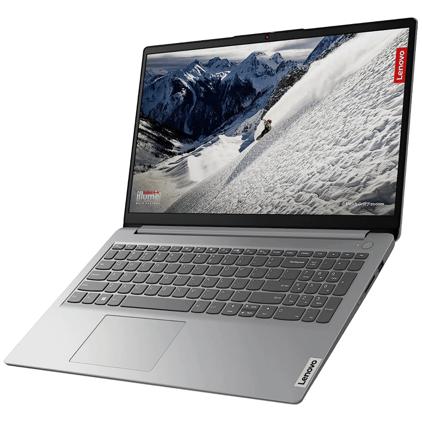 Lenovo IdeaPad 1 15AMN7 AMD Ryen 3 Laptop (8GB, 512GB SSD, Windows 11 Home, 2GB Graphics, 15.6 inch Full HD, MS Office 2021, Cloud Grey, 1.58 KG)