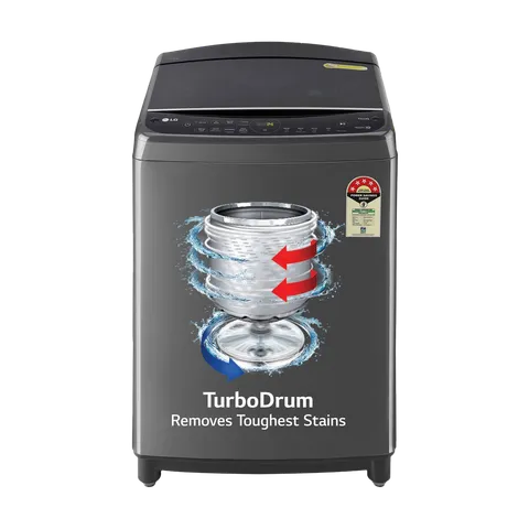 LG THD11SWM 11 Kg 5 Star AI Inverter Top Load Washing Machine (TurboWash, Steam, Wi-Fi Enabled, 6 Motion DD, Middle Black) – Fully Automatic