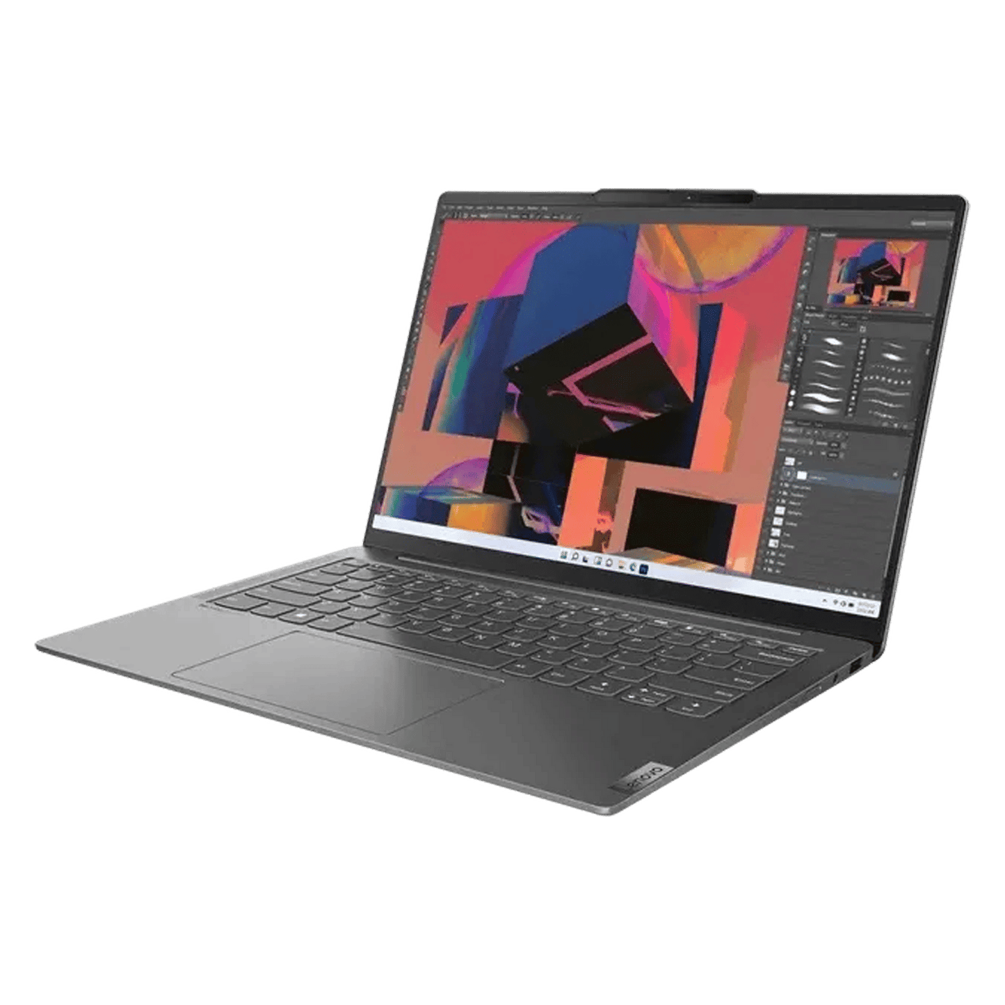 Lenovo Yoga Slim 6 14IRH8 Intel Core i5 13th Gen (14 inch, 16GB, 1TB, Windows, MS Office 2021, Intel Iris Xe, OLED Display, Metallic Grey, 83E00015IN)
