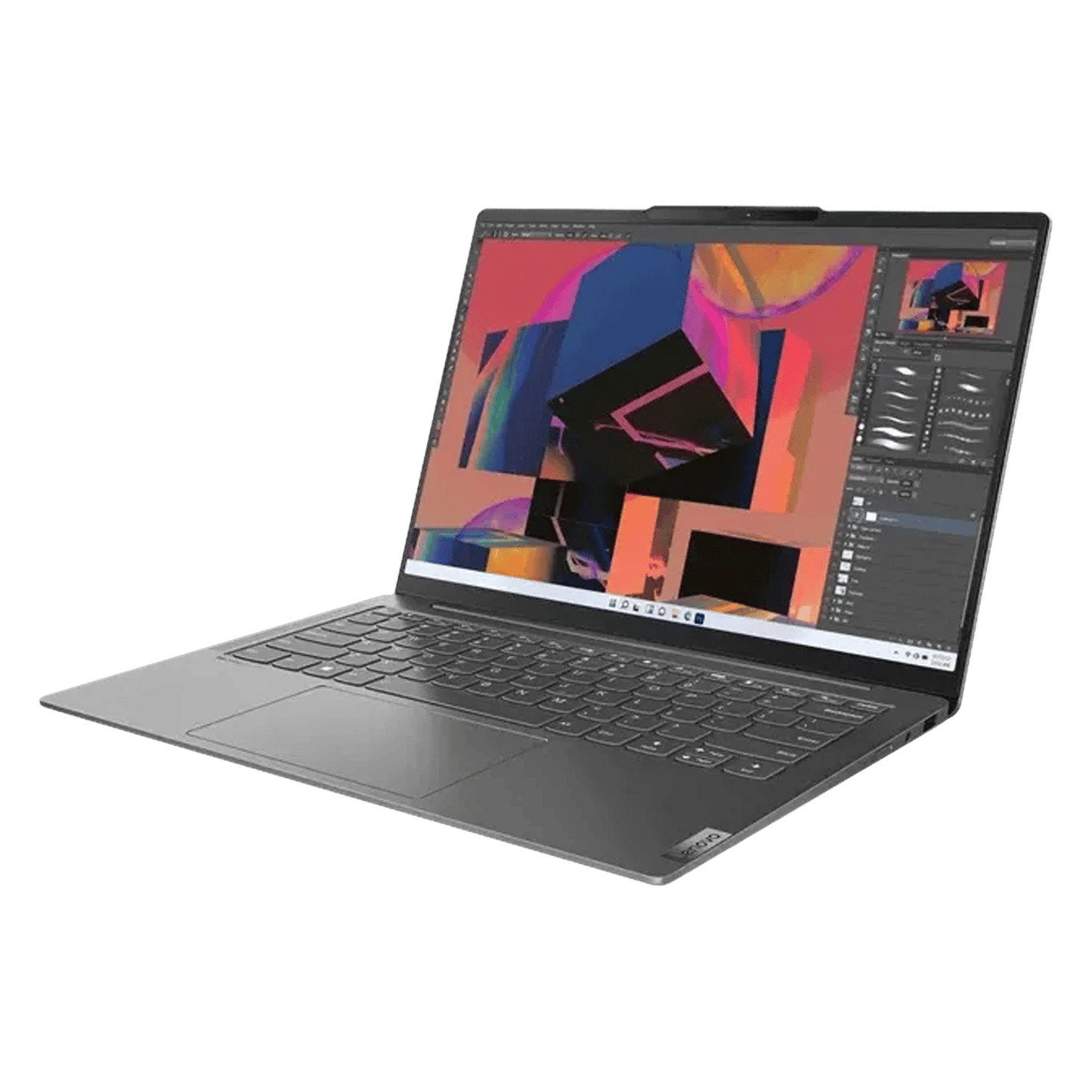 Lenovo Yoga Slim 6 14IRH8 Intel Core i7 13th Gen (14 inch, 16GB, 1TB, Windows, MS Office 2021, Intel Iris Xe, OLED Display, Metallic Grey, 83E00014IN)
