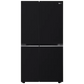 LG GLB257HWB3 Convertible 650 Litres 3 Star Frost Free Side by Side Refrigerator with Multi Air Flow (Western Black)