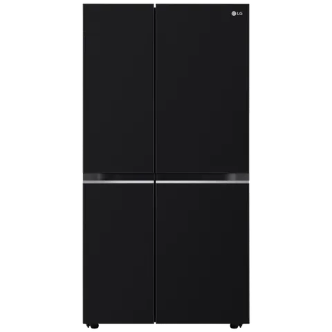 LG GLB257HWB3 Convertible 650 Litres 3 Star Frost Free Side by Side Refrigerator with Multi Air Flow (Western Black)