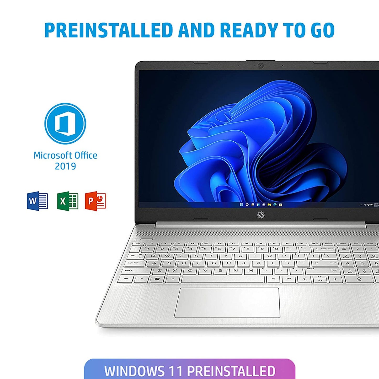 HP 15s-er2004AU AMD R7 (15.6 inch, 16GB, 512GB, Windows, MS Office 2021, AMD Radeon, Full HD Display, Natural Silver, 9A1C1PA)