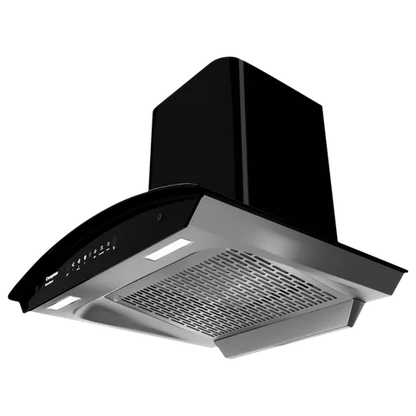 Crompton SensoSmart CHD-SSC60FLX-MBL 60cm Filterless Wall Mount Chimney with 1368 m³/hr Suction Power & 10-Year Motor Warranty (Black)