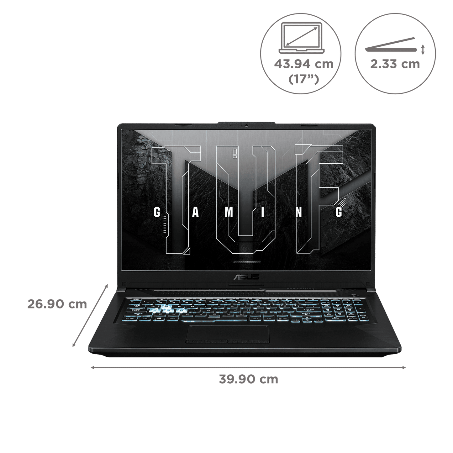 ASUS TUF Gaming F17 Intel Core i5 11th Gen Gaming Laptop (16GB, 512GB SSD, Windows 11 Home, 4GB Graphics, 17 inch 165 Hz Full HD Display, NVIDIA GeForce RTX 2050, Graphite Black, 2.60 KG)