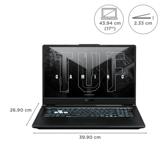 ASUS TUF Gaming F17 Intel Core i5 11th Gen Gaming Laptop (16GB, 512GB SSD, Windows 11 Home, 4GB Graphics, 17 inch 165 Hz Full HD Display, NVIDIA GeForce RTX 2050, Graphite Black, 2.60 KG)