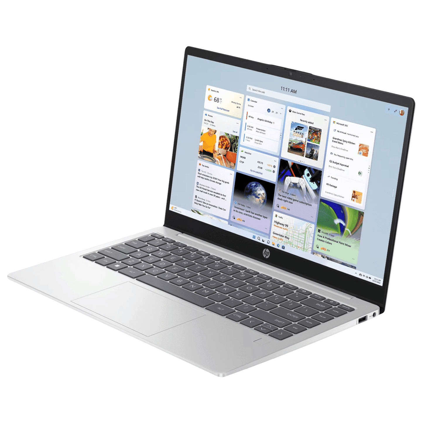 HP 14 EM0025AU AMD Ryen 3 Thin and Light Laptop (8GB, 512GB SSD, Windows 11 Home, 14 inch Full HD Display, MS Office 2021, Natural Silver, 1.4 KG)