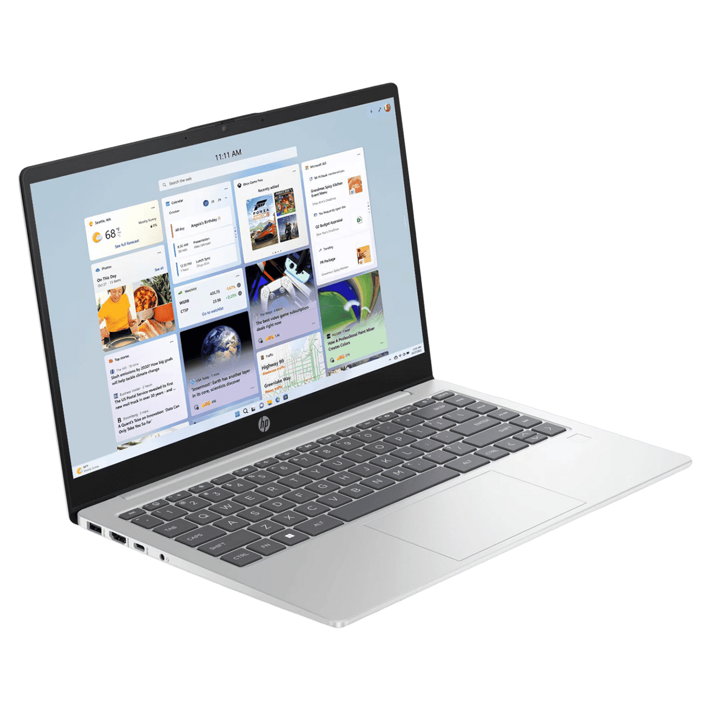 HP 14 EM0025AU AMD Ryen 3 Thin and Light Laptop (8GB, 512GB SSD, Windows 11 Home, 14 inch Full HD Display, MS Office 2021, Natural Silver, 1.4 KG)
