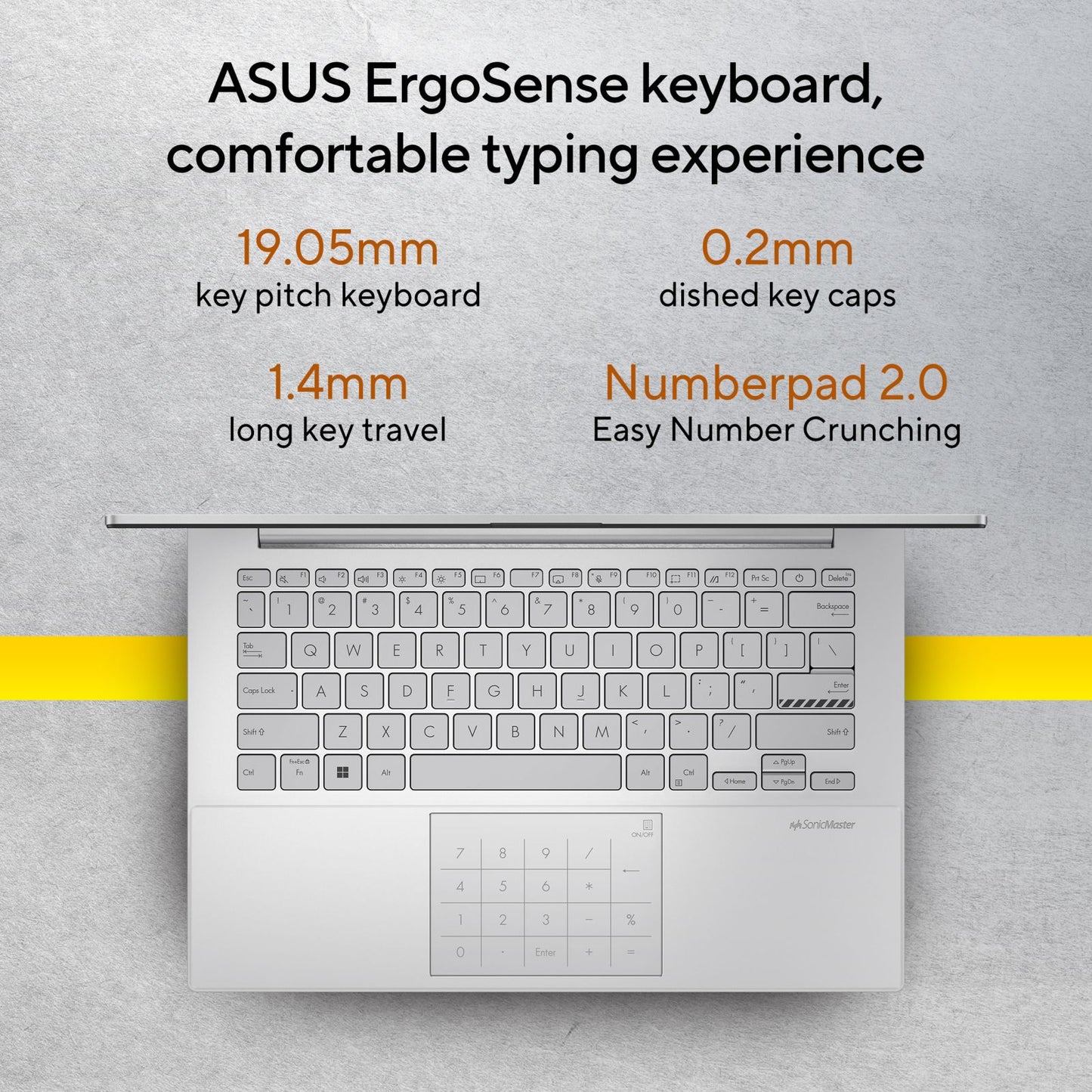 ASUS Vivobook Go 14 E1404FA-NK521WS AMD Ryzen 5 7520U 7th Gen Thin and Light Laptop (8GB, 512GB SSD, Windows 11 Home, 14 inch Full HD Display, MS Office Home & Student 2021, Cool Silver, 1.38 KG)