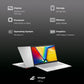 ASUS Vivobook Go 14 E1404FA-NK521WS AMD Ryzen 5 7520U 7th Gen Thin and Light Laptop (8GB, 512GB SSD, Windows 11 Home, 14 inch Full HD Display, MS Office Home & Student 2021, Cool Silver, 1.38 KG)