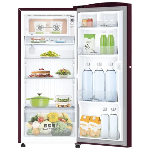 IFB IFBDC2133FRH Metal Cool 193 Litres 3 Star Direct Cool Single Door Refrigerator with Antibacterial Gasket ( Red Flower)