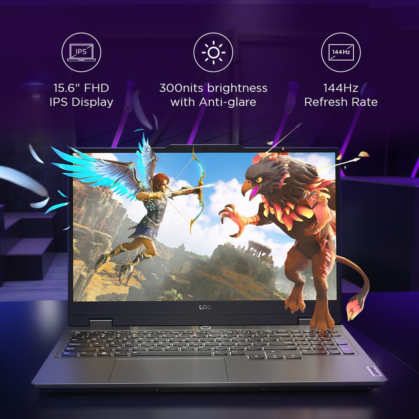 Lenovo LOQ 15IAX9 Intel Core i5 12th Gen Gaming Laptop (12GB, 512GB SSD, Windows 11 Home, 4GB Graphics, 15.6 inch 144 Hz Full HD IPS Display, NVIDIA GeForce RTX 2050, MS Office Home & Student, Luna Grey, 2.38 KG)