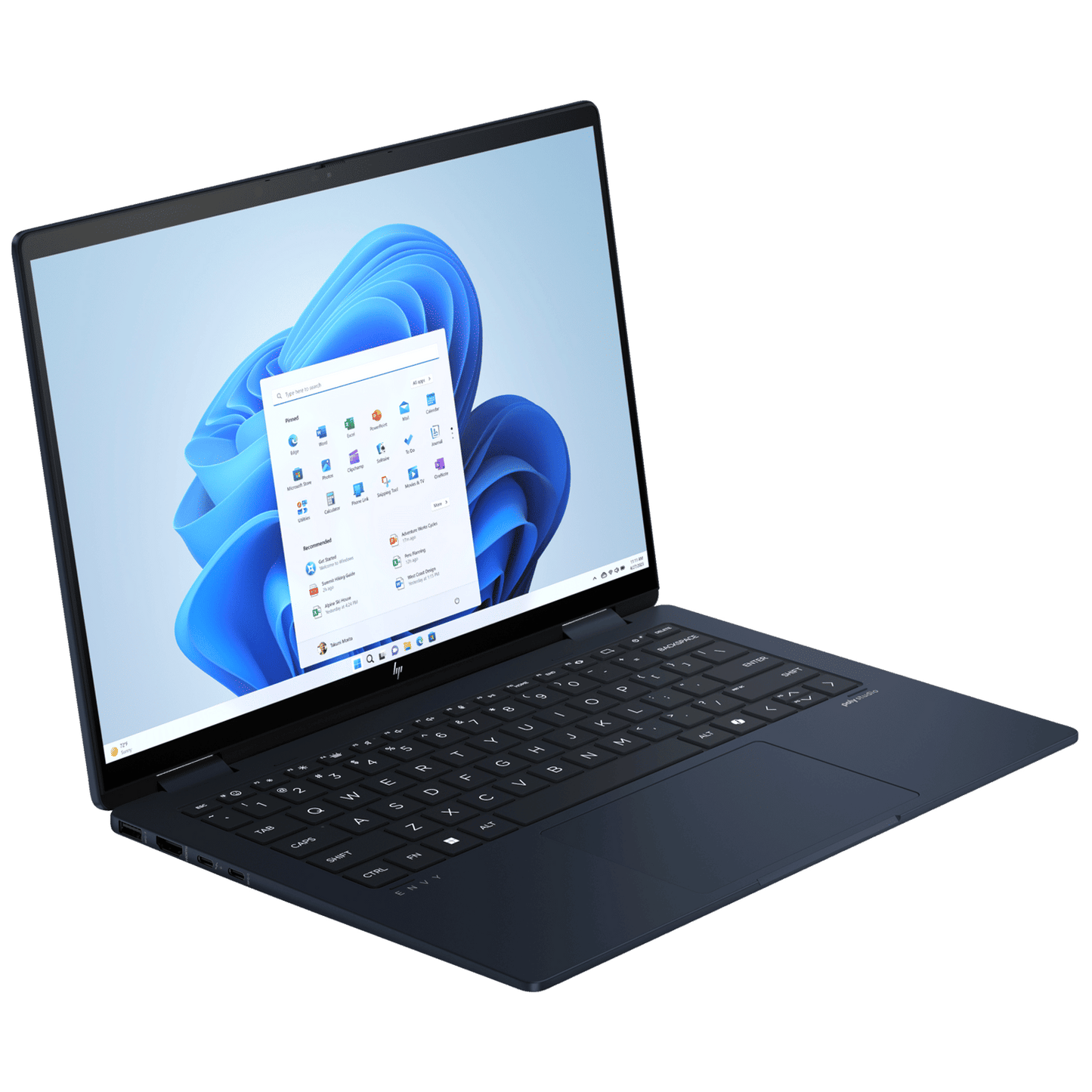 HP Envy x360 14t fc000 Intel Core Ultra 5 Touchscreen 2-in-1 Laptop (16GB, 512GB SSD, Windows 11 Home, 14 inch WUXGA IPS Display, MS Office 2021, Atmospheric Blue, 1.44 KG)