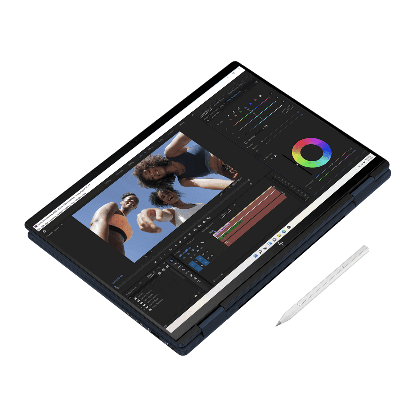 HP Envy x360 14 fc0078TU Intel Core Ultra 5 Touchscreen 2-in-1 Laptop (16GB, 512GB SSD, Windows 11 Home, 14 inch 2.8K OLED Display, MS Office 2021, Atmospheric Blue, 1.39 KG)