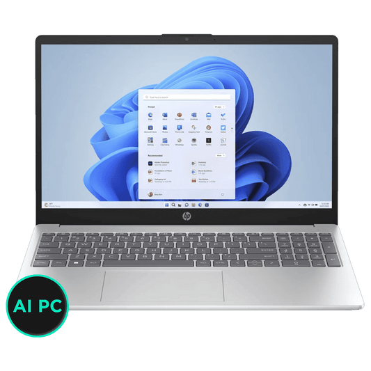 HP FD1099TU Intel Core Ultra 5 Thin and Light Laptop (16GB, 512GB SSD, Windows 11 Home, 15.6 inch Full HD Display, MS Office 2021, Natural Silver, 1.69 KG)