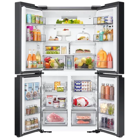 SAMSUNG RF65DB90BD12TL 650 Litres Frost Free French Door Convertible Refrigerator with Triple Cooling ( Clean White)