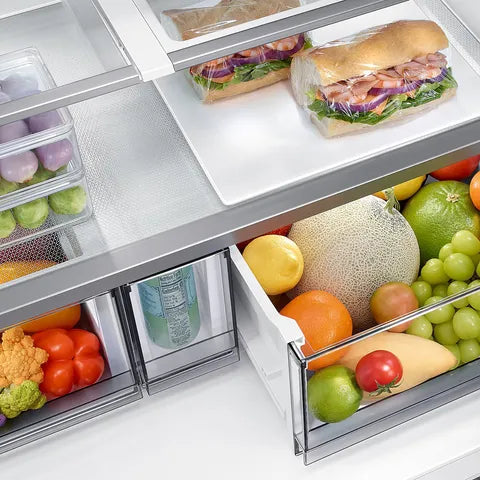 SAMSUNG RF65DB90BD12TL (Clean White) 650 Litres Frost Free French Door Convertible Refrigerator with Triple Cooling