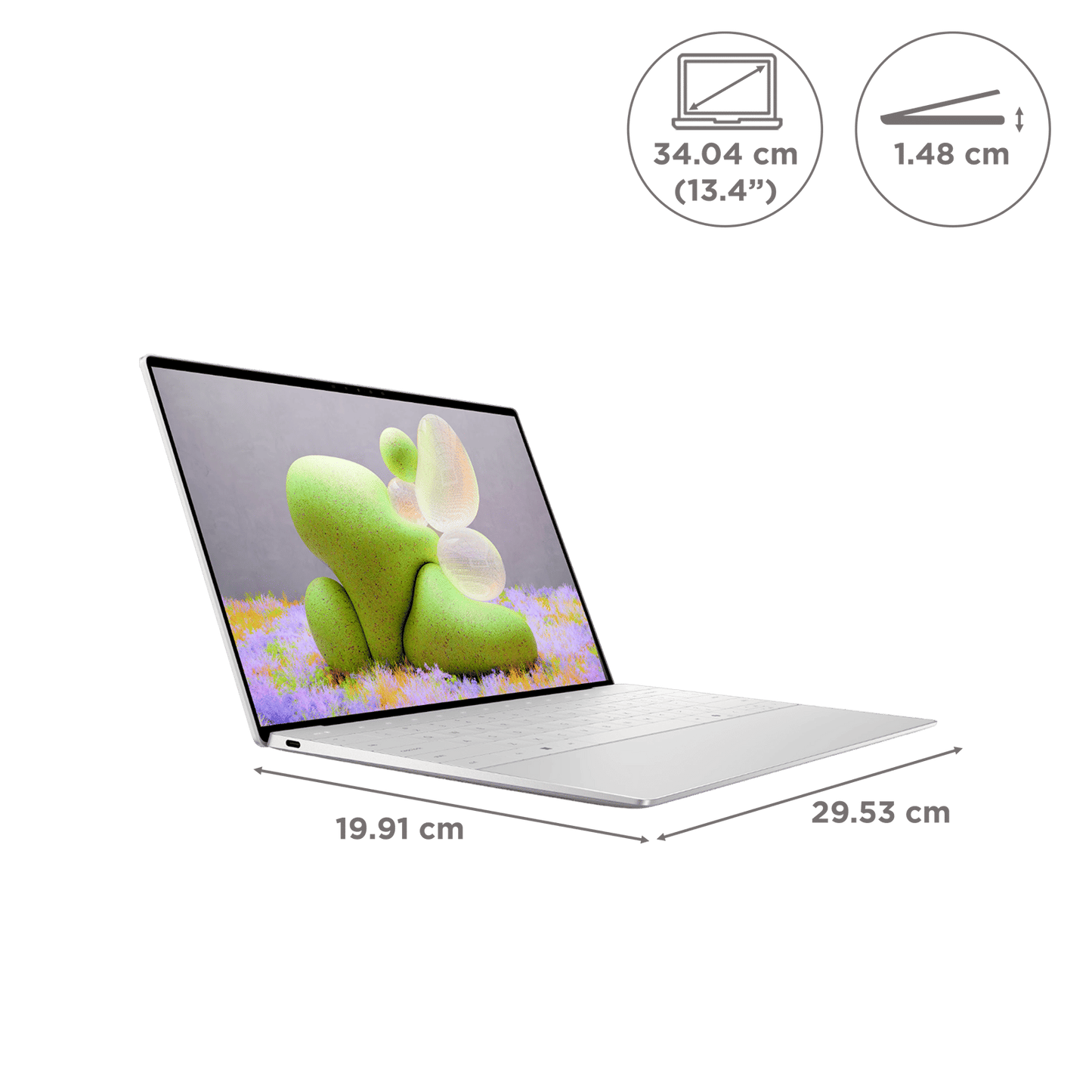 DELL XPS 13 Intel Core Ultra 7 Touchscreen Thin & Light Laptop (32GB, 1TB SSD, Windows 11 Home, 13.4 inch UHD OLED Display, MS Office Home & Student 2021, Platinum, 1.17 KG)