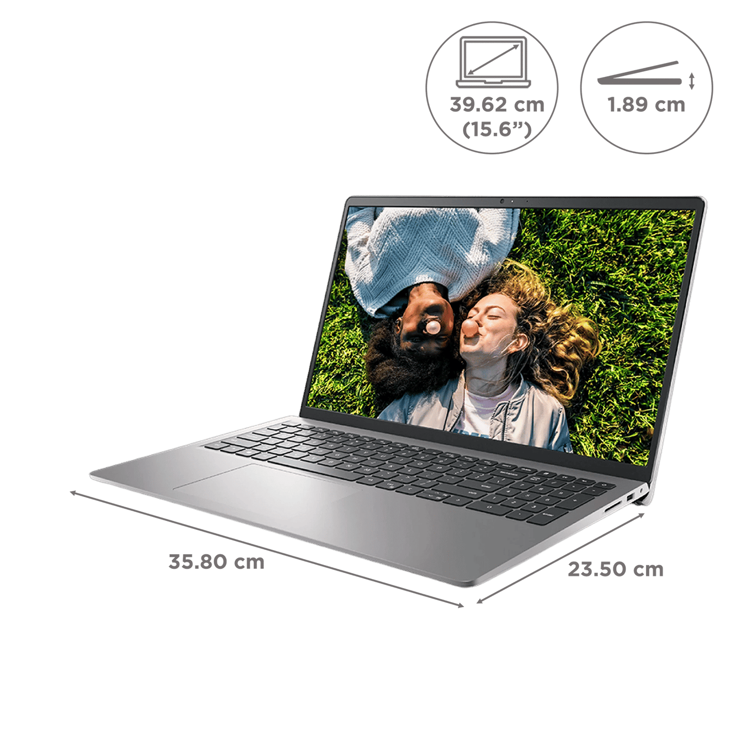 Dell Inspiron 15 3530 Intel Core i5 13th Gen Thin & Light Laptop (16GB, 512GB SSD, Windows 11 Home, 15.6 inch Full HD WVA IPS Display, MS Office Home & Student 2021, Platinum Silver, 1.62 KG)